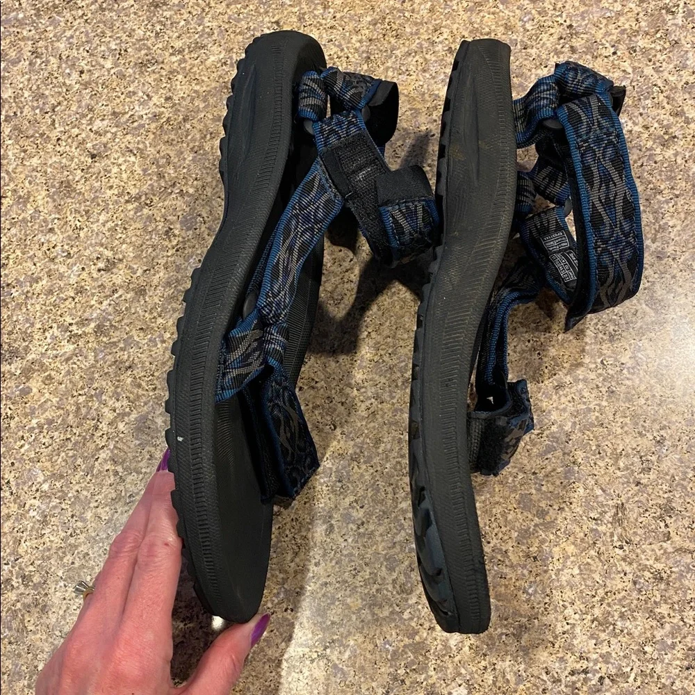 Teva 6584 Sandals Water Walking Hiking Blue Black Gray US 11 USED Mens